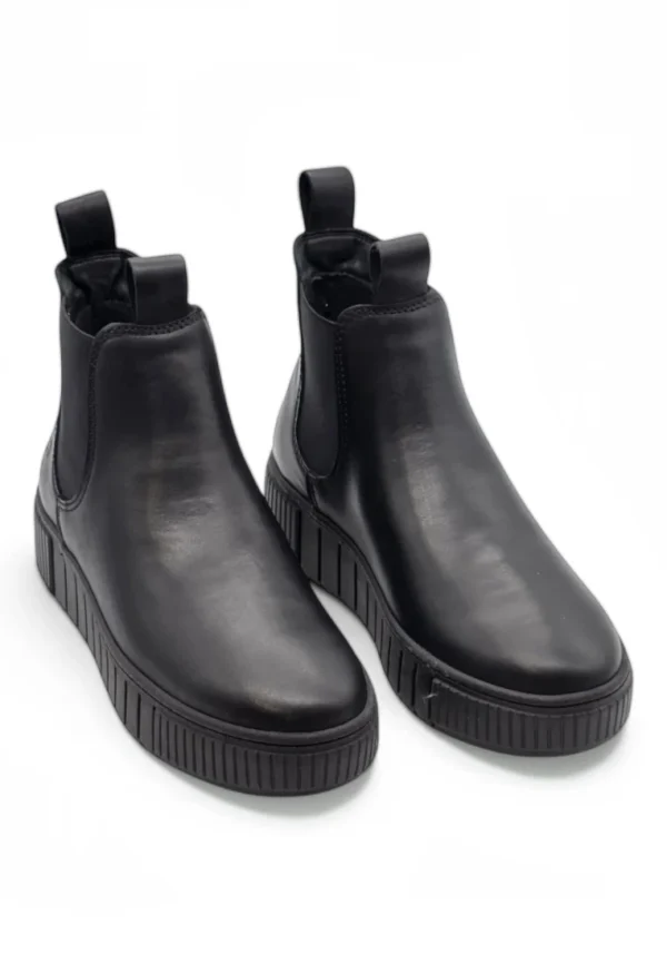 Botin chelsea plataforma Calzados Reno mod. 25403 de Piel en negro - Imagen 5
