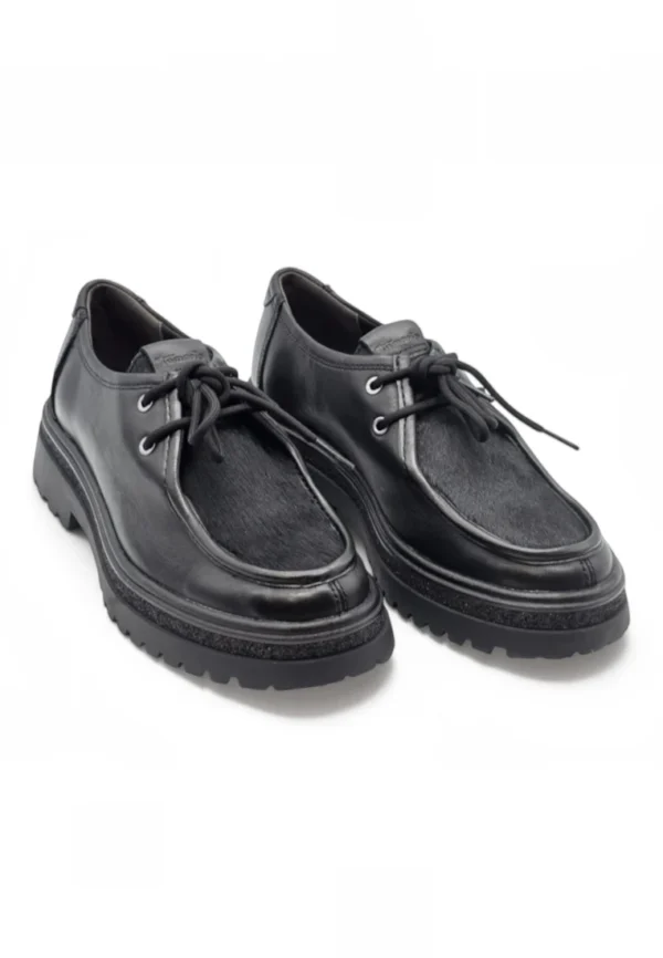 Zapato wallabee Calzados Reno mod. 23627 de Piel en negro - Imagen 5