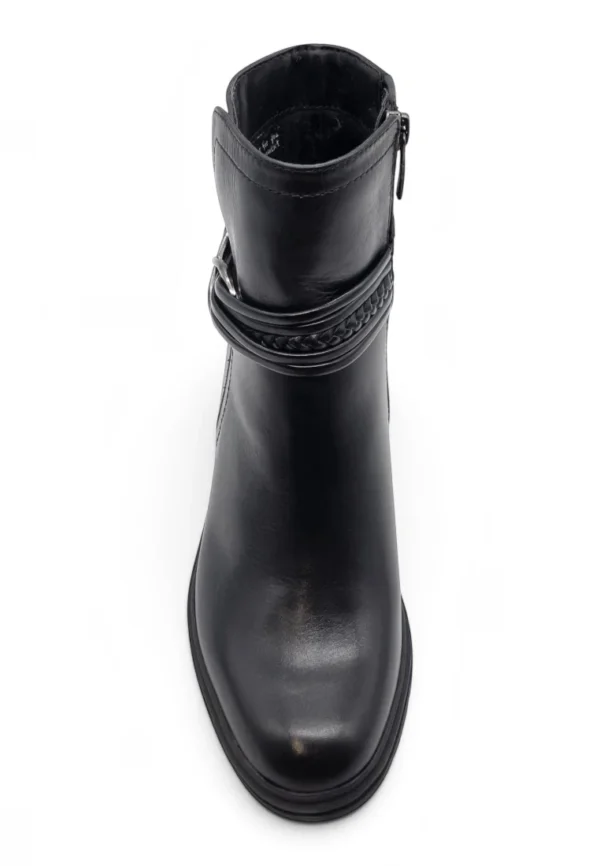 Botin tacon cuadrado Calzados Reno mod. 25492 de Piel en negro - Imagen 4
