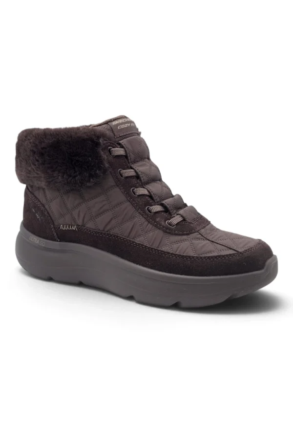 Botin on the go encore Skechers mod. 144844 de Lona en castaño - Imagen 2