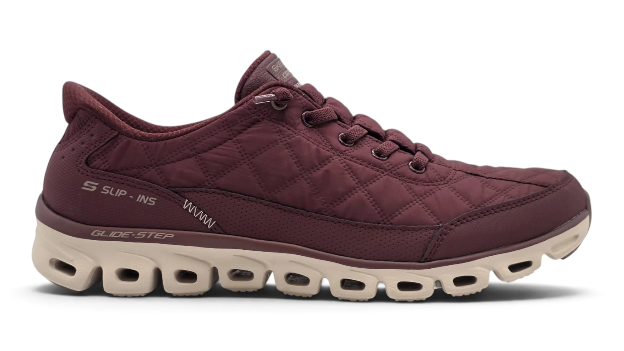 Glide step Skechers mod. 104556 de Lona en burdeos