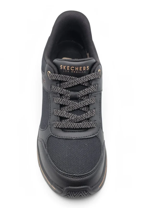Deportivo cuña Skechers mod. 190366 de Polipiel en negro - Imagen 4