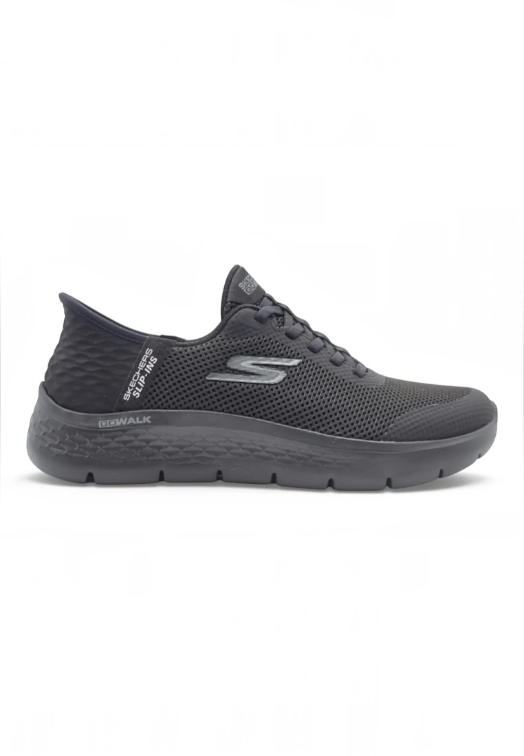 Go walk flex extra ancho Skechers mod. 124836W de Microfibra en negro