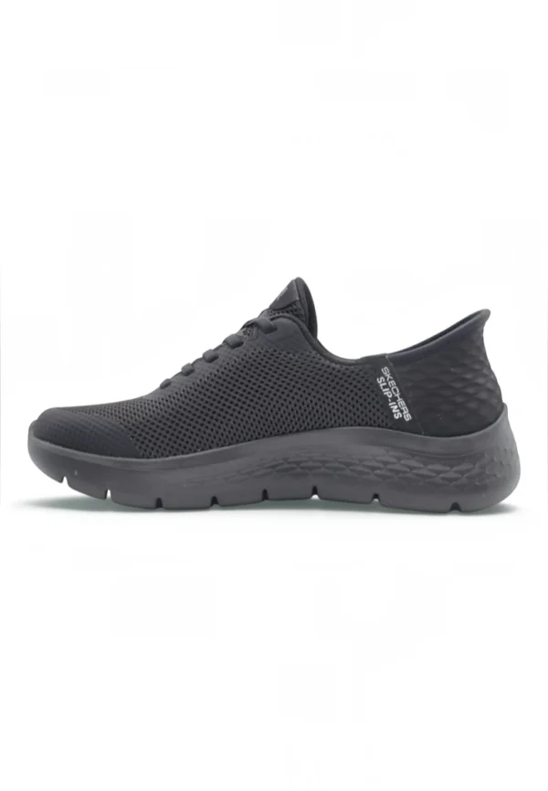 Go walk flex extra ancho Skechers mod. 124836W de Microfibra en negro - Imagen 3