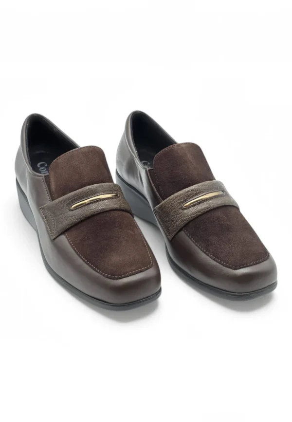 Mocasin extra confort Calzados Reno mod. 1395 de Piel en marron - Imagen 5