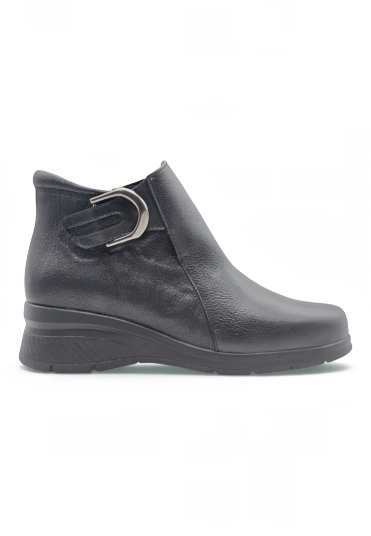 Botín extra confort Calzados Reno mod. 1395 de Piel en negro