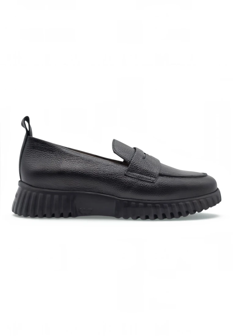 Mocasin flexfly Wonders mod. A4420 de Piel en negro