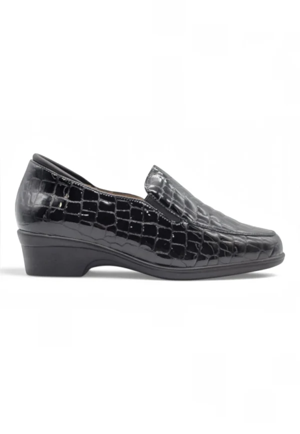 Mocasin confort Calzados Reno mod. 265610 de Charol en negro - Imagen 6