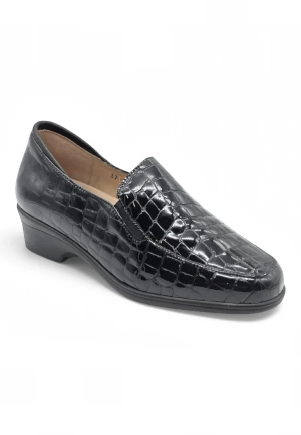 Mocasin confort Calzados Reno mod. 265610 de Charol en negro - Imagen 7
