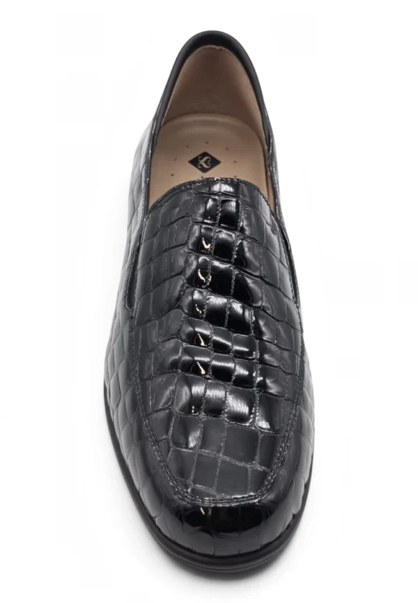 Mocasin confort Calzados Reno mod. 265610 de Charol en negro - Imagen 9