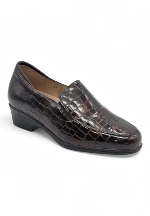 Mocasin confort Calzados Reno mod. 265610 de Charol en marron - Imagen 2