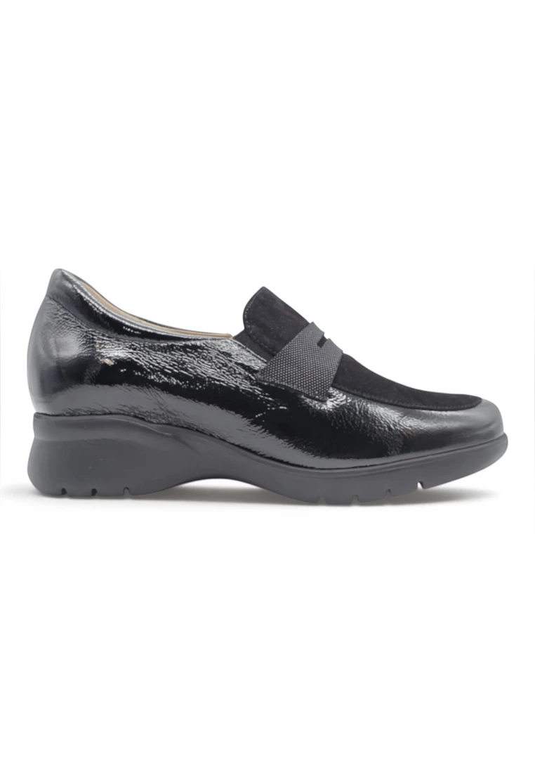 Mocasin confort Calzados Reno mod. 265854 de Charol en negro