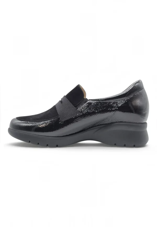 Mocasin confort Calzados Reno mod. 265854 de Charol en negro - Imagen 3