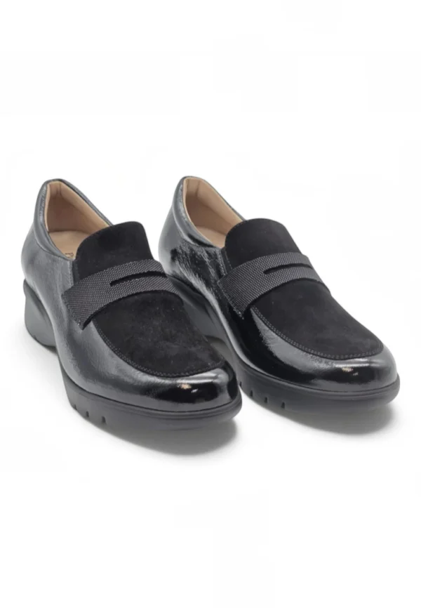 Mocasin confort Calzados Reno mod. 265854 de Charol en negro - Imagen 5