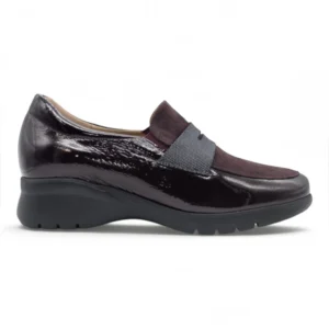 Mocasin confort Calzados Reno mod. 265854 de Charol en burdeos