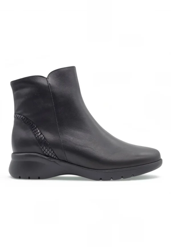 Botin cuña confort Calzados Reno mod. 265873 de Piel en negro