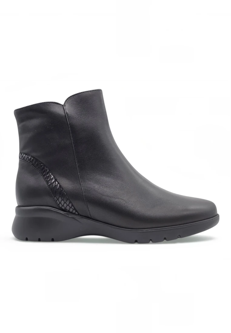 Botin cuña confort Calzados Reno mod. 265873 de Piel en negro