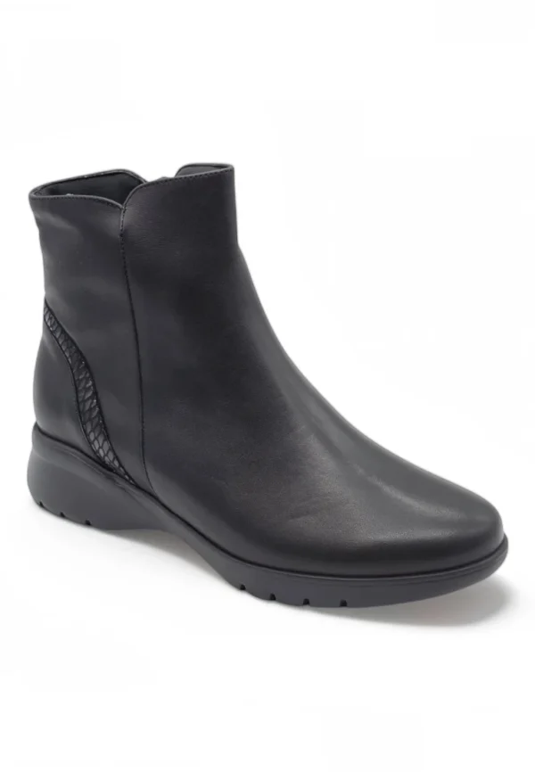 Botin cuña confort Calzados Reno mod. 265873 de Piel en negro - Imagen 2