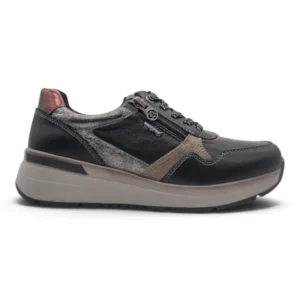 Sneaker waterproof Calzados Reno mod. M4663 de Piel en negro