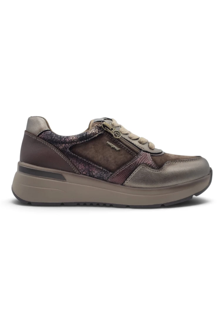 Sneaker waterproof Calzados Reno mod. M4663 de Piel en bronce