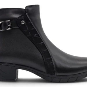 Botin membrana tacón Calzados Reno mod. W4629 de Piel en negro