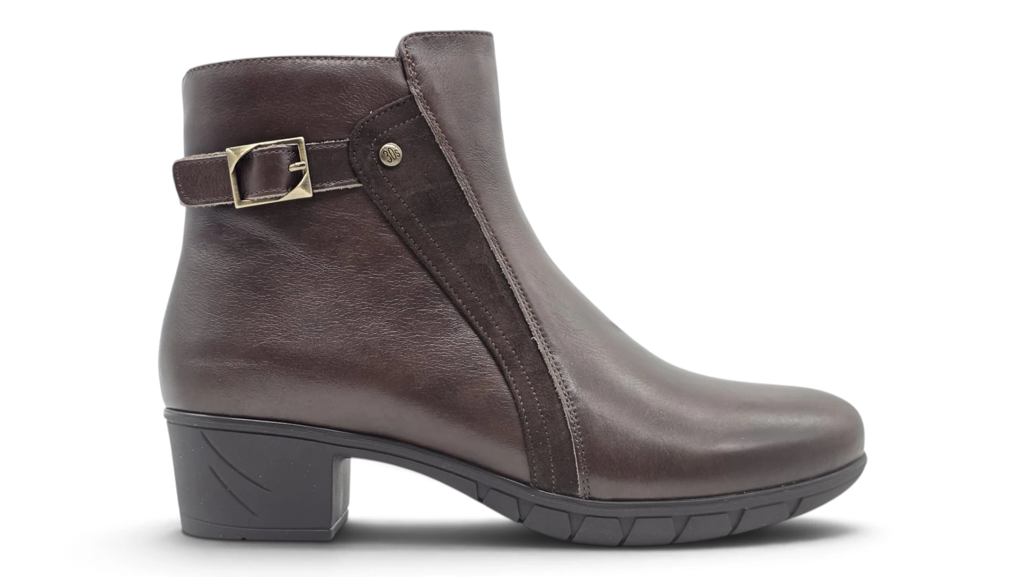 Botin membrana tacón Calzados Reno mod. W4629 de Piel en castaño