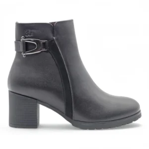Botin tacon Calzados Reno mod. 4624 de Piel en negro