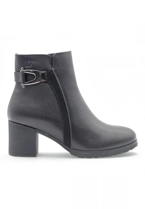 Botin tacon Calzados Reno mod. 4624 de Piel en negro
