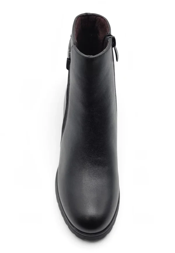 Botin tacon Calzados Reno mod. 4624 de Piel en negro - Imagen 4