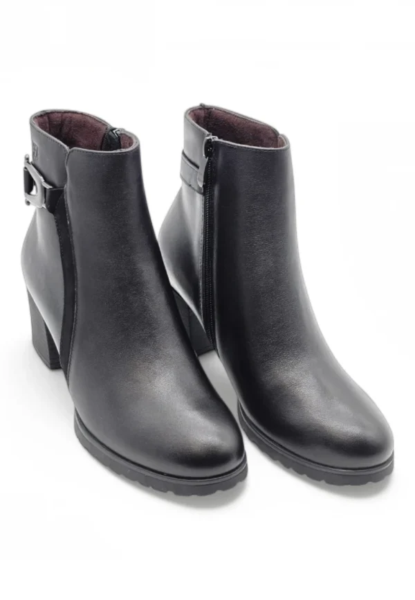 Botin tacon Calzados Reno mod. 4624 de Piel en negro - Imagen 5