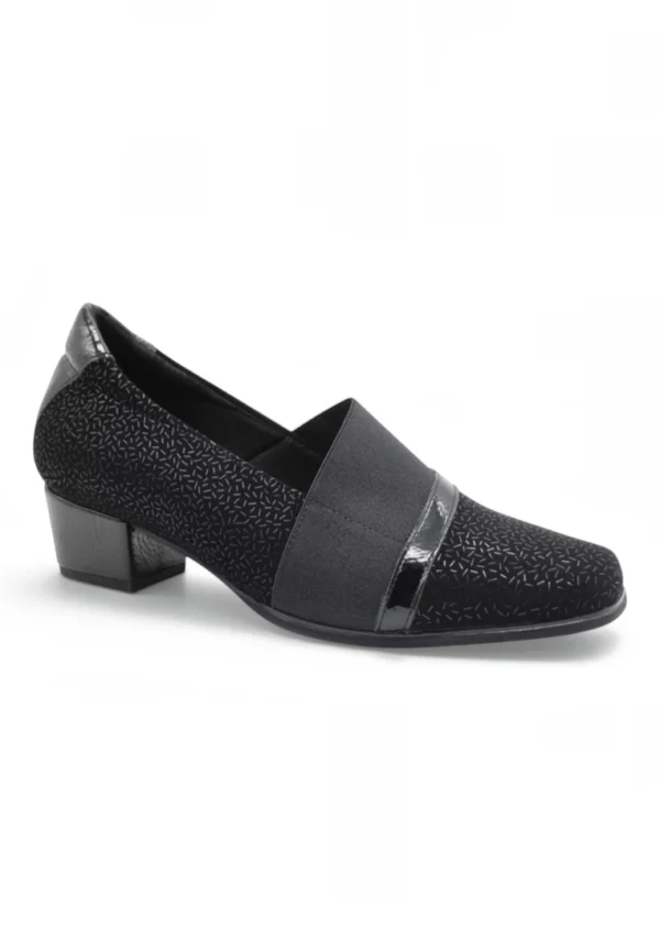 Zapato tacón goma empeine Dr. Cutillas mod. 81753 de Piel en negro - Imagen 2