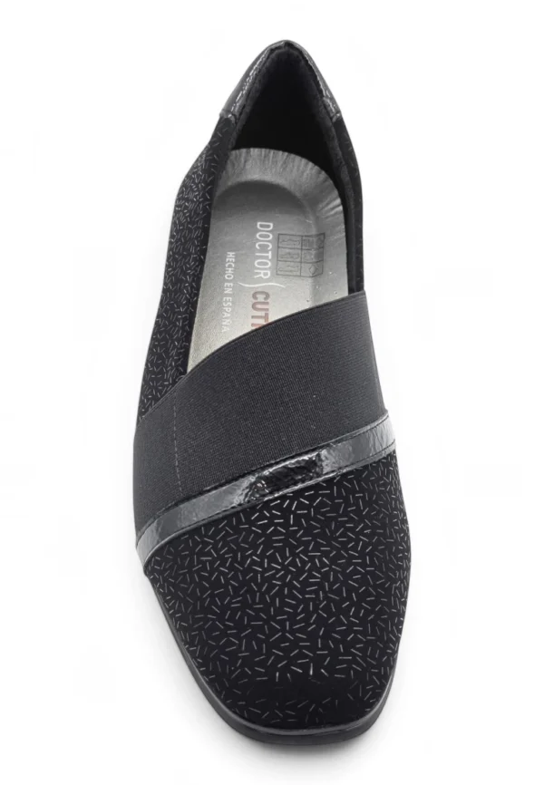 Zapato tacón goma empeine Dr. Cutillas mod. 81753 de Piel en negro - Imagen 4