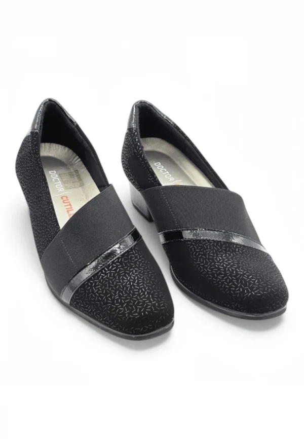 Zapato tacón goma empeine Dr. Cutillas mod. 81753 de Piel en negro - Imagen 5