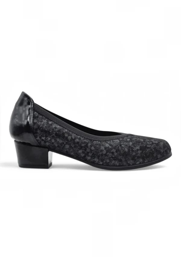 Zapato salón licra Dr. Cutillas mod. 81771 de Licra en negro