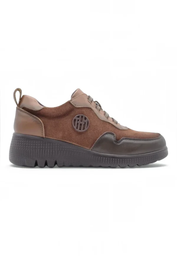 Zapato tipo deportivo Calzados Reno mod. GRANADA-003 de Ante en cuero