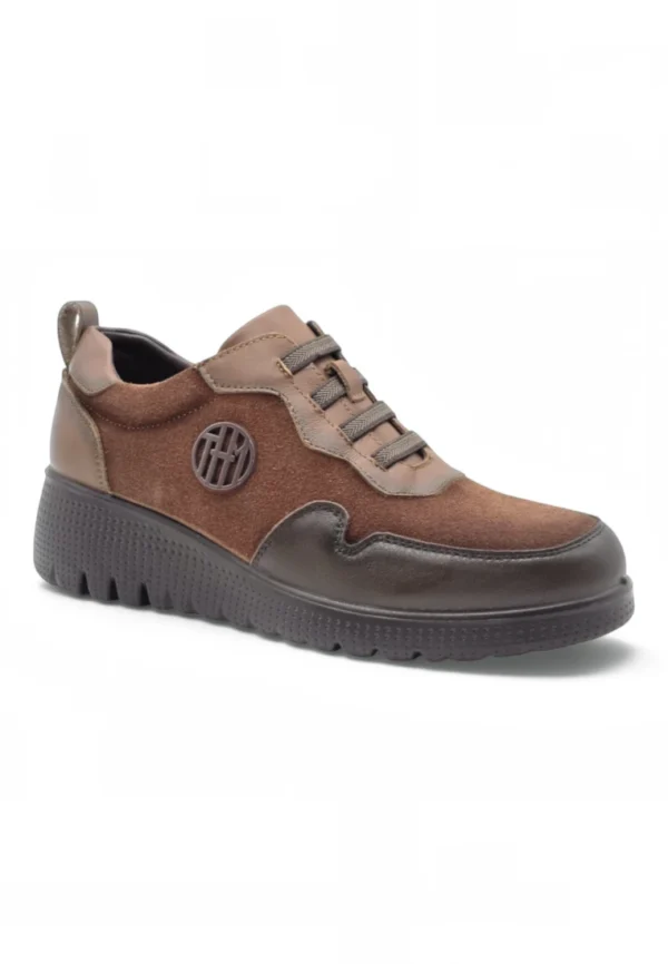 Zapato tipo deportivo Calzados Reno mod. GRANADA-003 de Ante en cuero - Imagen 2