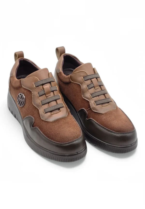 Zapato tipo deportivo Calzados Reno mod. GRANADA-003 de Ante en cuero - Imagen 5