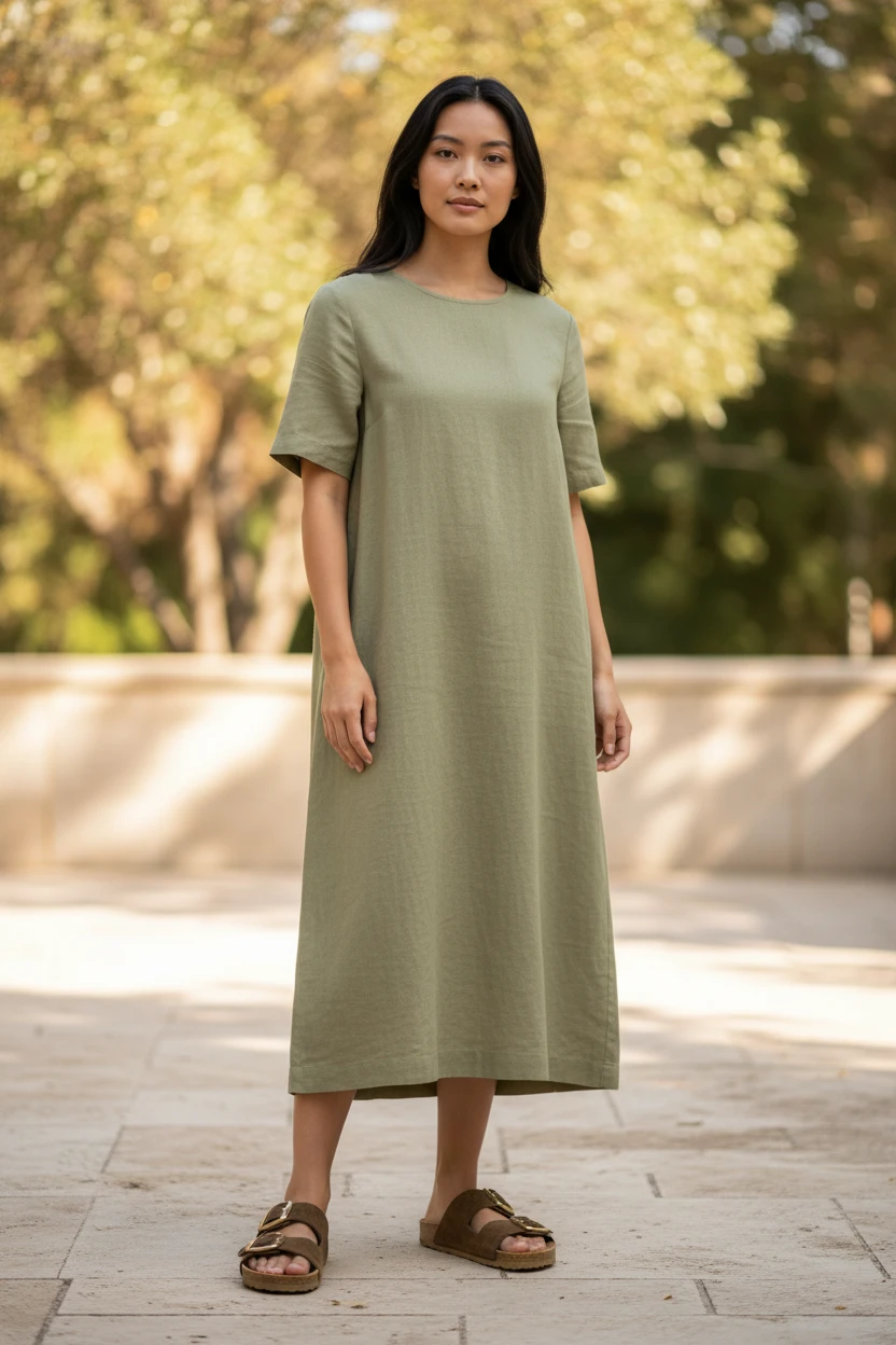 Sandalia bio Autenti mod. 16318 de Serraje en marron