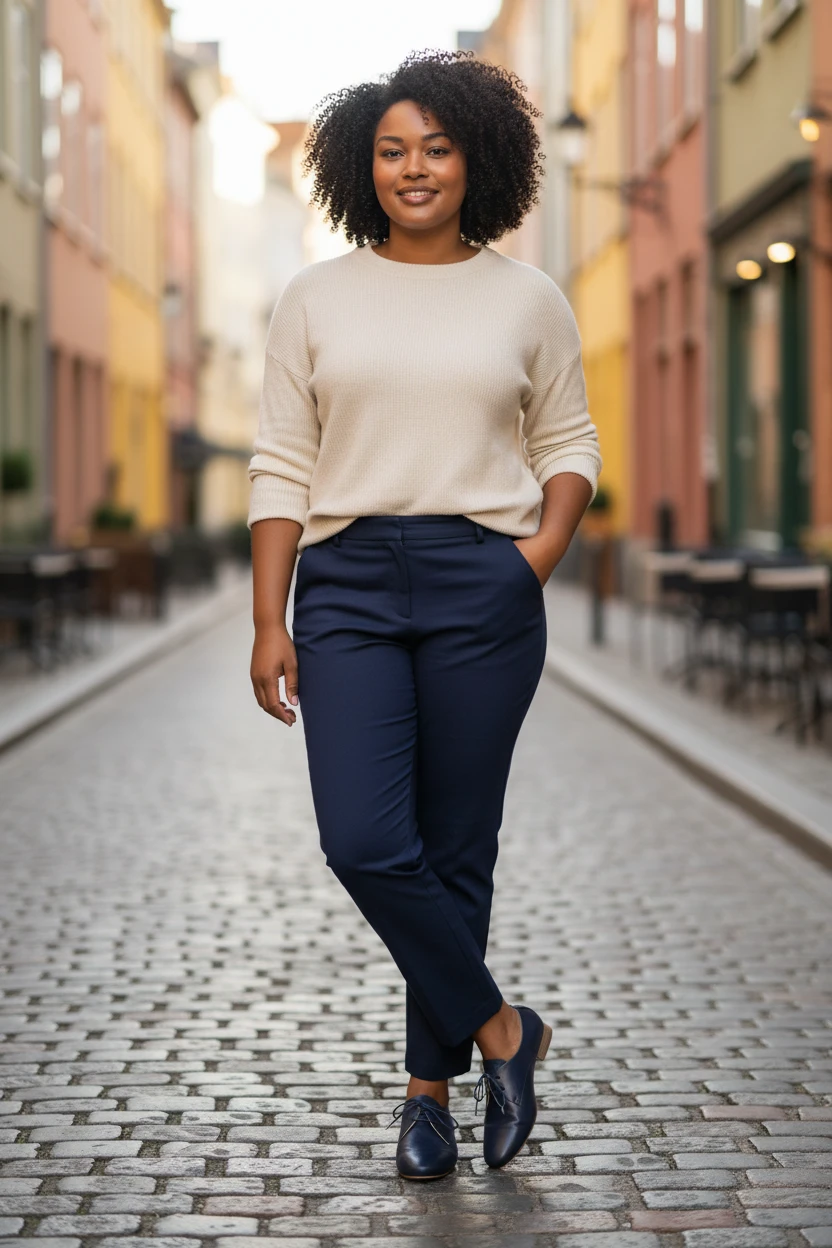 Blucher piel Calzados Reno mod. RUMBA de Piel en azul marino