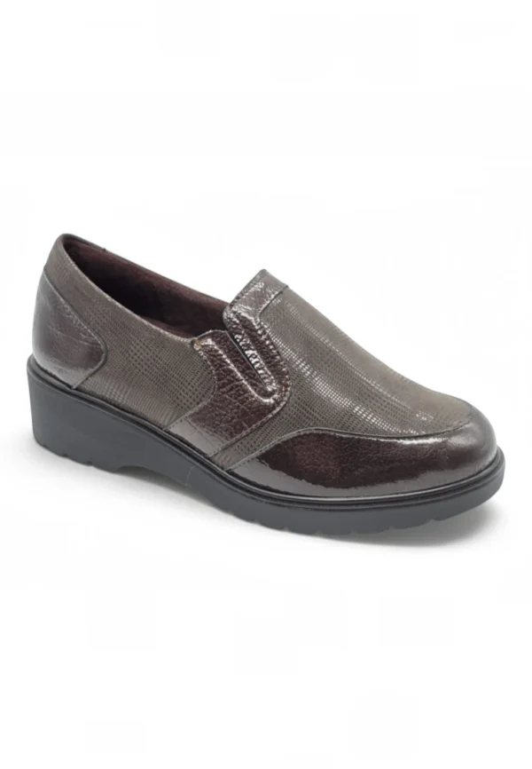 Zapato confort Calzados Reno mod. 11521 de Piel en marron - Imagen 2
