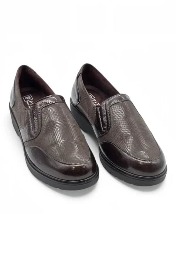 Zapato confort Calzados Reno mod. 11521 de Piel en marron - Imagen 5