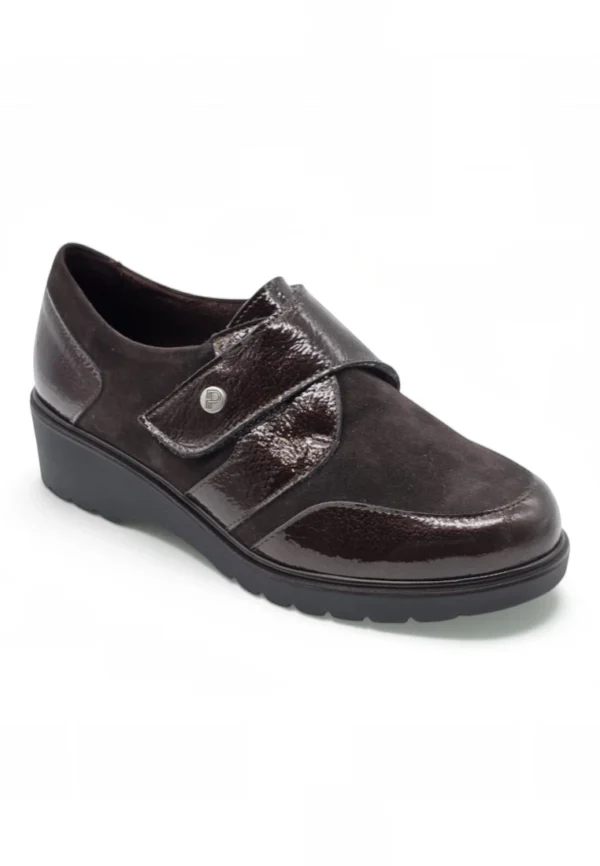 Zapato confort Calzados Reno mod. 11524 de Piel en marron - Imagen 2