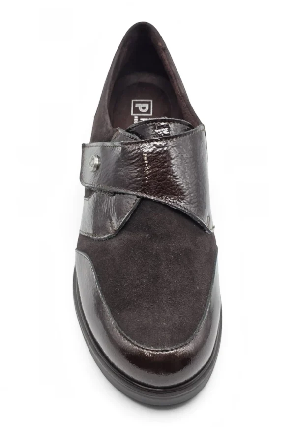 Zapato confort Calzados Reno mod. 11524 de Piel en marron - Imagen 4