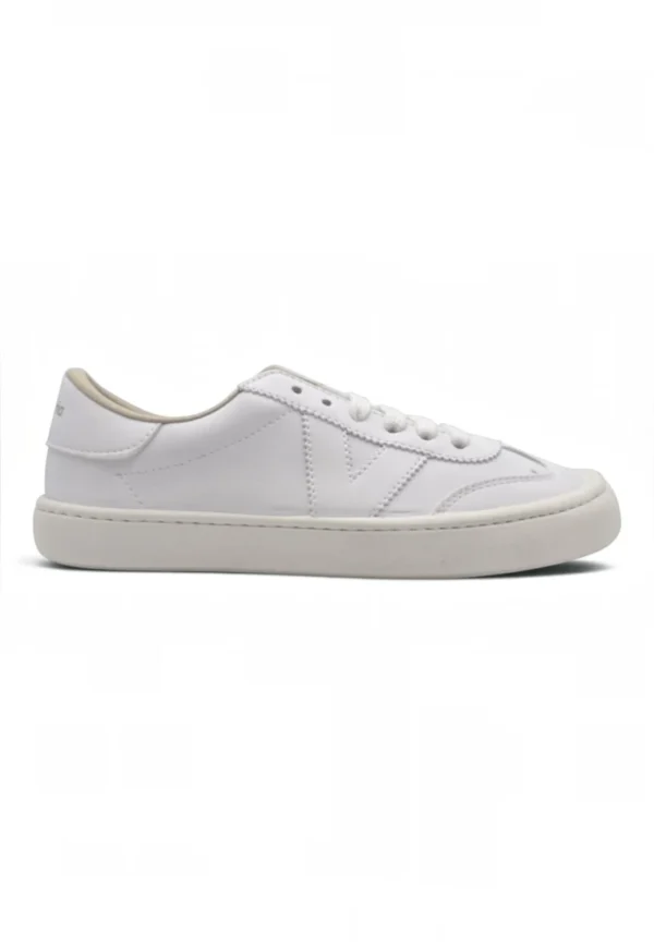 Barefoot logo blanco Victoria mod. 1186102 de Piel en blanco