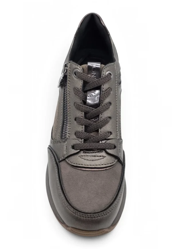 Zapato cuña 6 cm Stonefly mod. 223104 de Piel en gris - Imagen 4