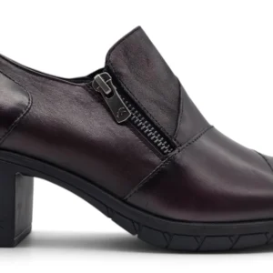 Zapato abotinado Fluchos S.l. mod. F1802 de Piel en burdeos