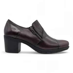 Zapato abotinado Fluchos S.l. mod. F1802 de Piel en burdeos