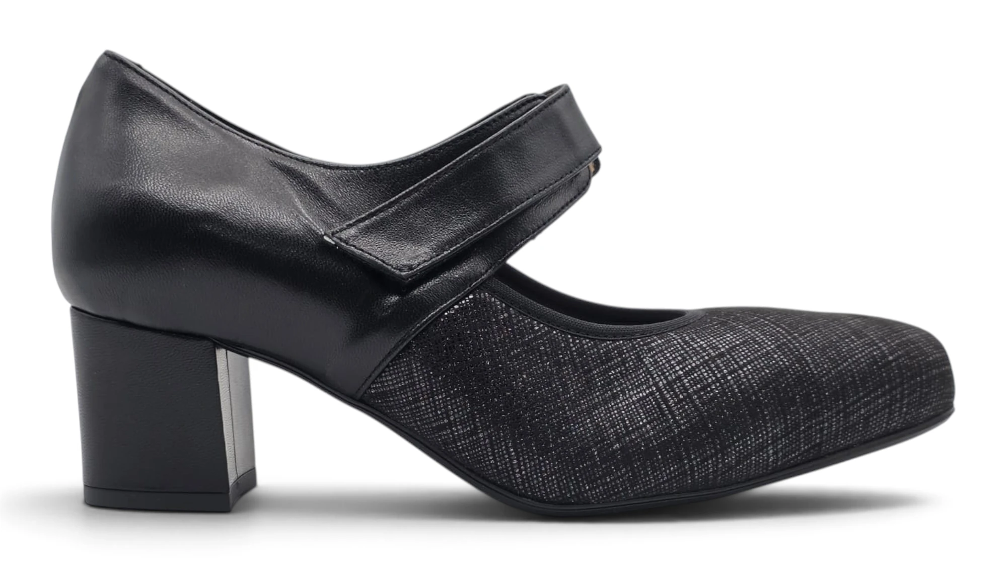 Zapato velcro confort Calzados Reno mod. GON 4 de Piel Napa Elást en marron