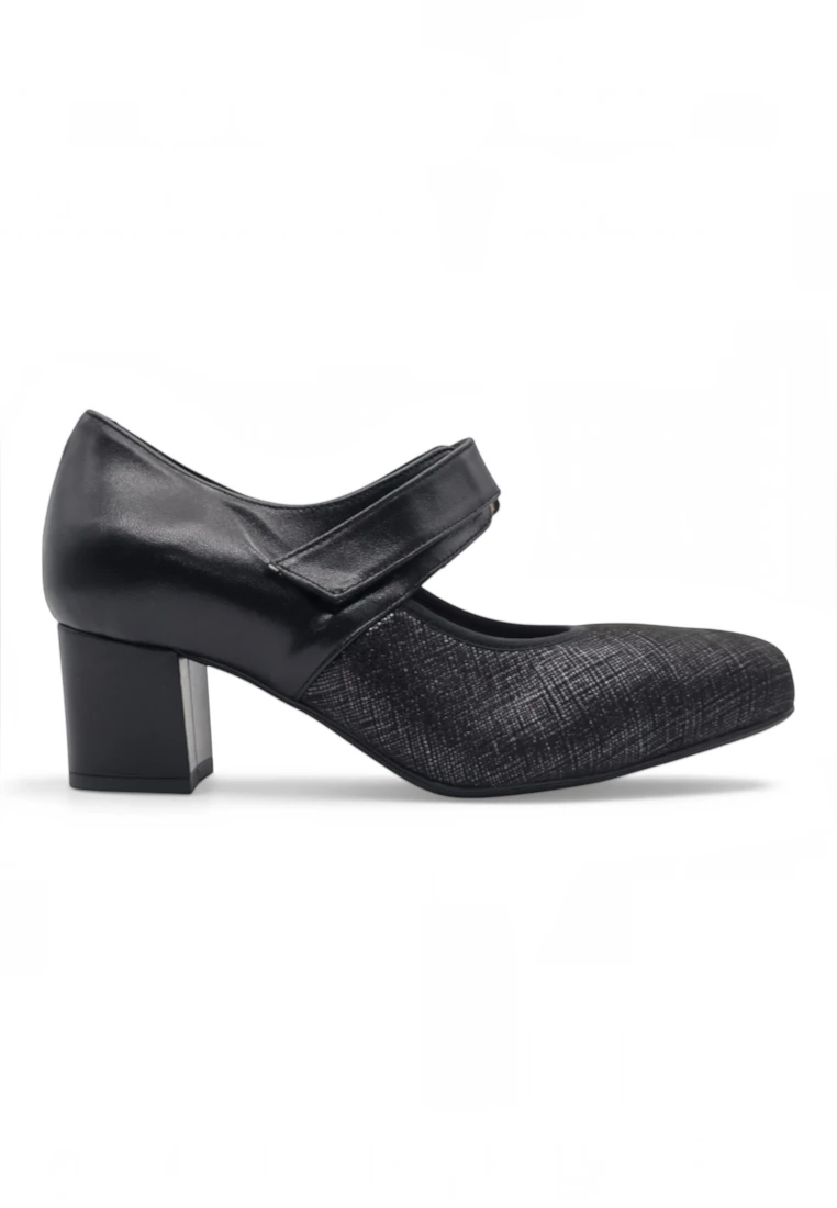 Zapato velcro confort Calzados Reno mod. GON 4 de Piel Napa Elást en marron
