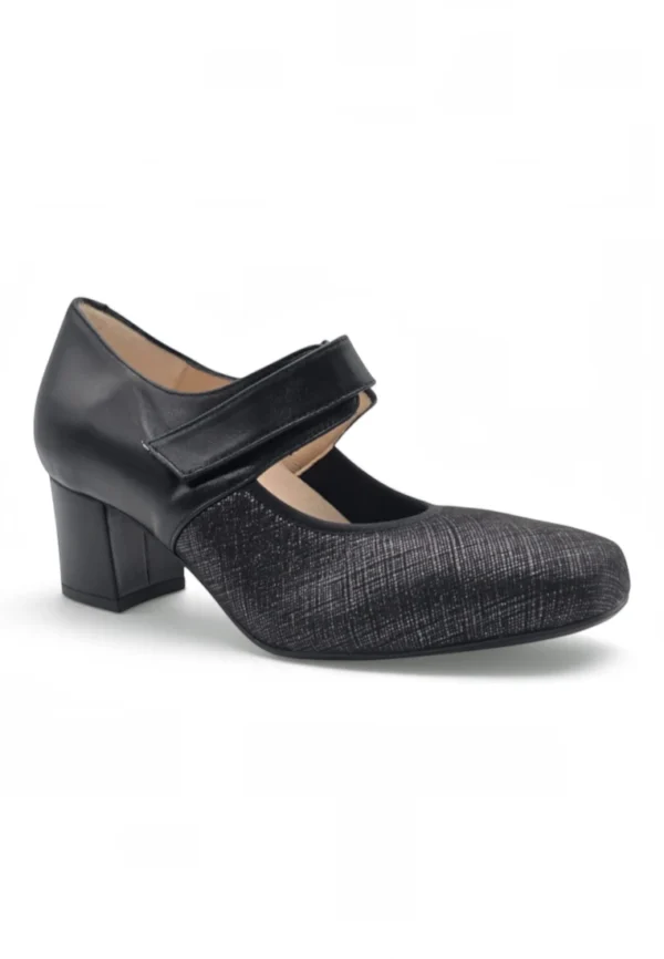 Zapato velcro confort Calzados Reno mod. GON 4 de Piel Napa Elást en marron - Imagen 2